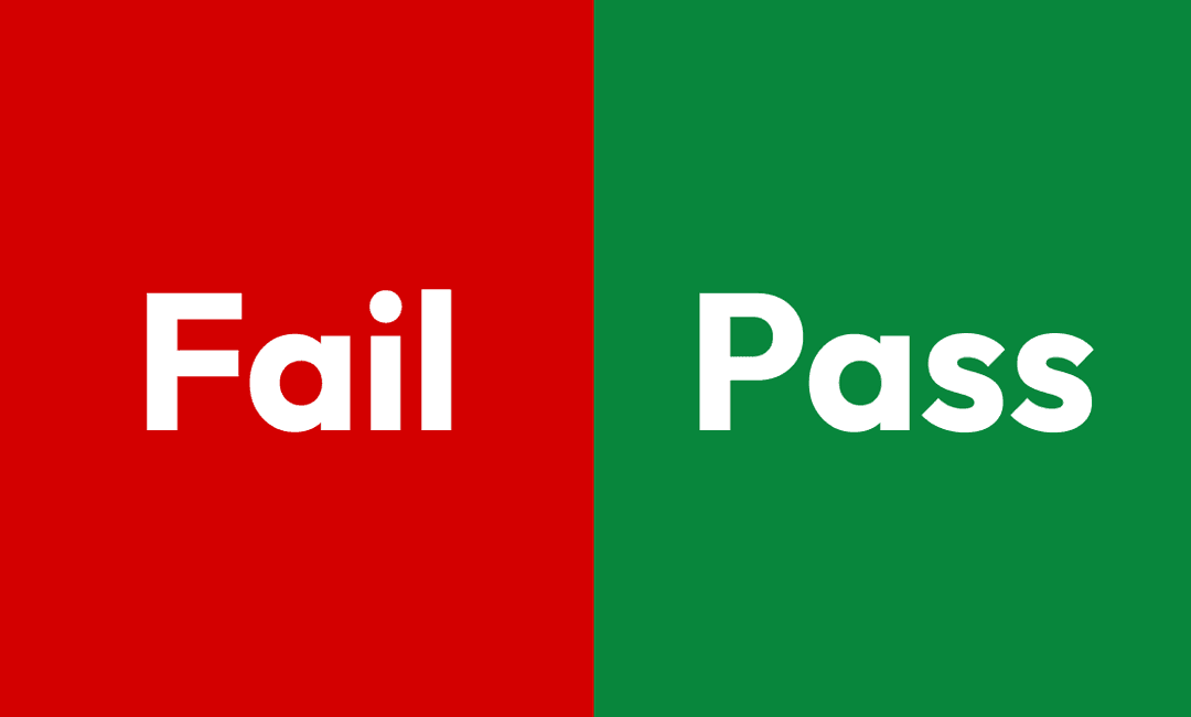 Pass or Fail prediction result